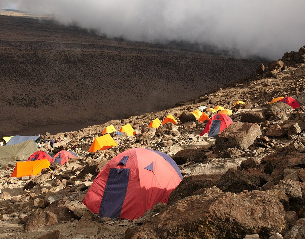4299526 - barafu camp on machame route. mount kilimanjaro, tanzania.