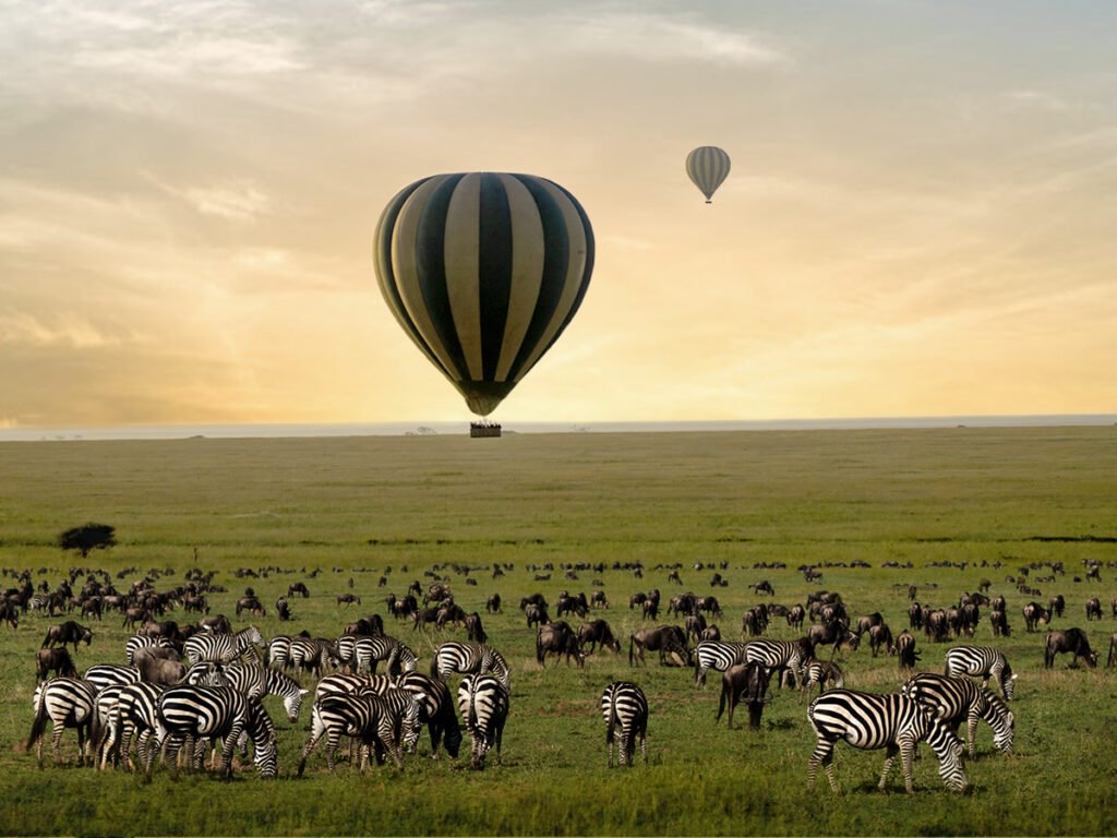 African Balloon Safari with One Nature Nyaruswiga Serengeti Tanz