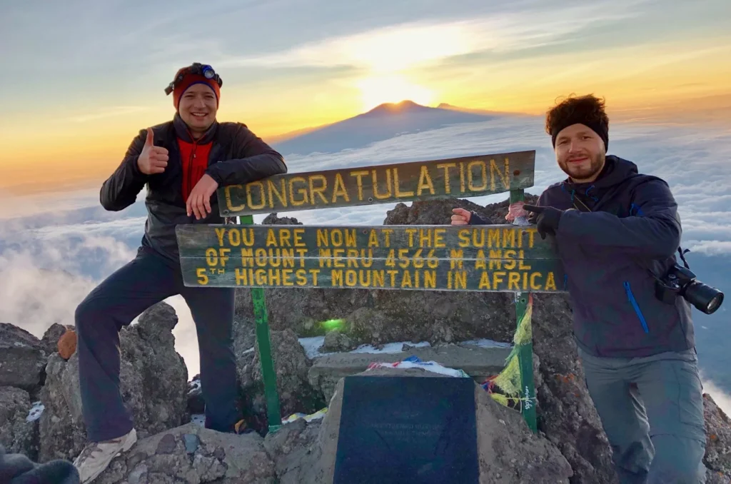 Mount Meru Trek Summit Tanzania Joyous Time Expedition